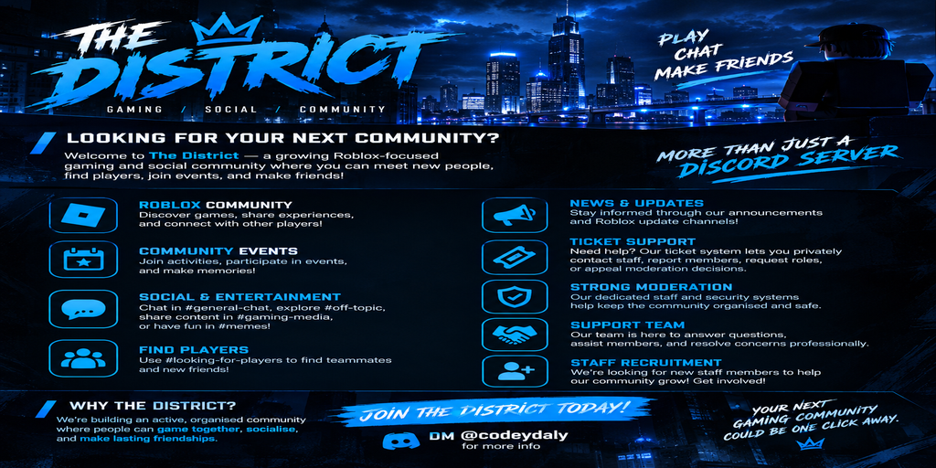 The District banner